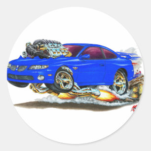 2004/06 GTO Blue Car Runder Aufkleber