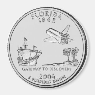 2004 Florida Staat Quarter Magnet
