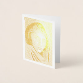 2004 Mein eigener Bleistift Zeichne in Gold Foil Folienkarte