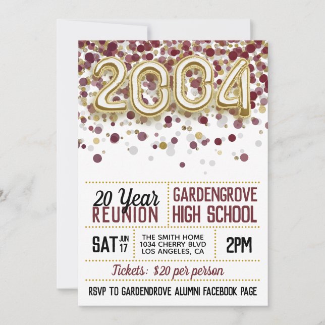 2004 Uni-Wiedersehen Einladung (Vorderseite)