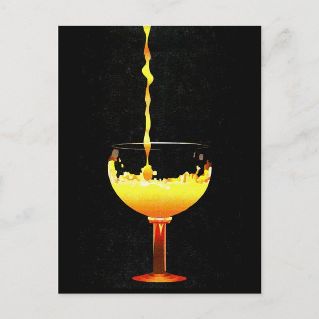 2004 Zeichnend Orangensaft Postkarte (Vorderseite)