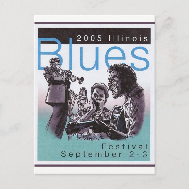 2005 Blues Poster Contest Entry Postkarte (Vorderseite)
