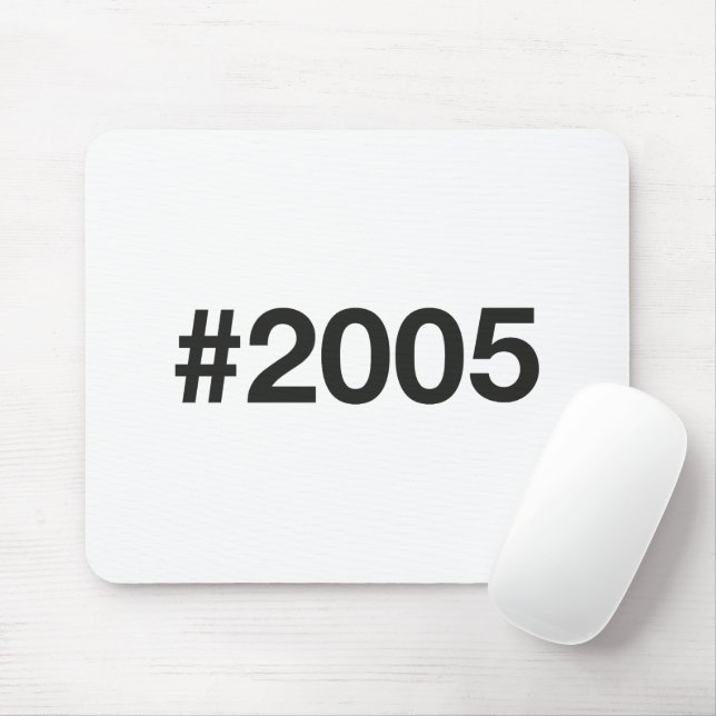 2005 Hashtag 20 Geburtstag Mousepad (Mit Mouse)