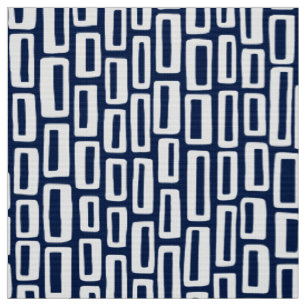2005 - White on Dark Blue 001744 Stoff
