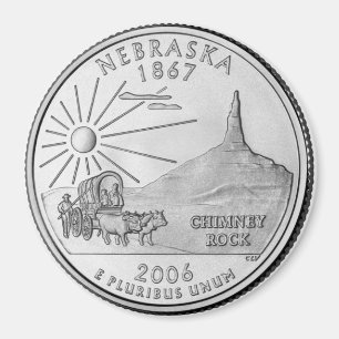 2006 Nebraska Staat Quarter Magnet