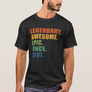 2007 16 Jahre Jungen Mädchen Jubiläum 16. Geburtst T-Shirt