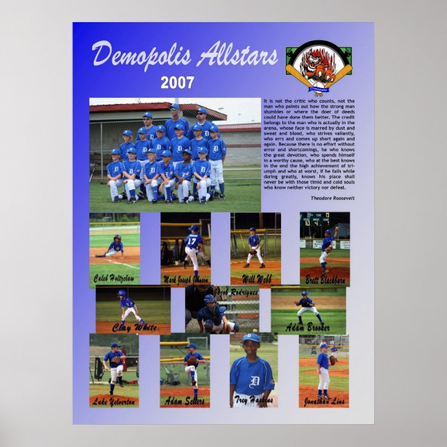2007 Demopolis All Stars Poster (Vorne)