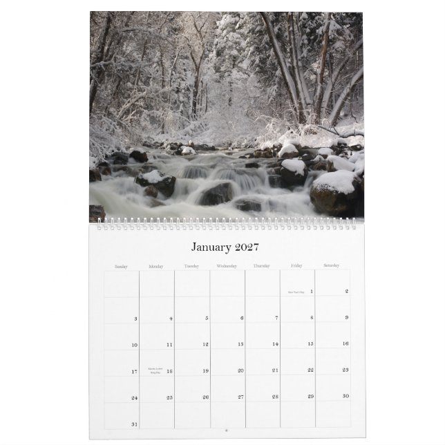 2007 landschaftlicher Kalender (Jan 2027)