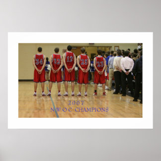 2007 NWOC Basketballmeisterschaftsspiel Poster