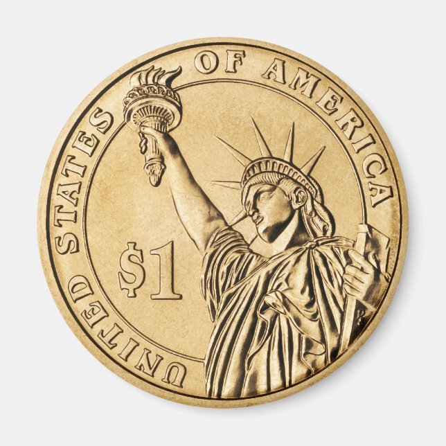 2007 Präsident 1 Dollar Münze aus U.S. Münze Magnet (Vorne)