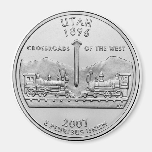 2007 Utah Staat Quarter Magnet (Vorne)