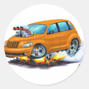 2008-10 PT Cruiser Orange Car Runder Aufkleber