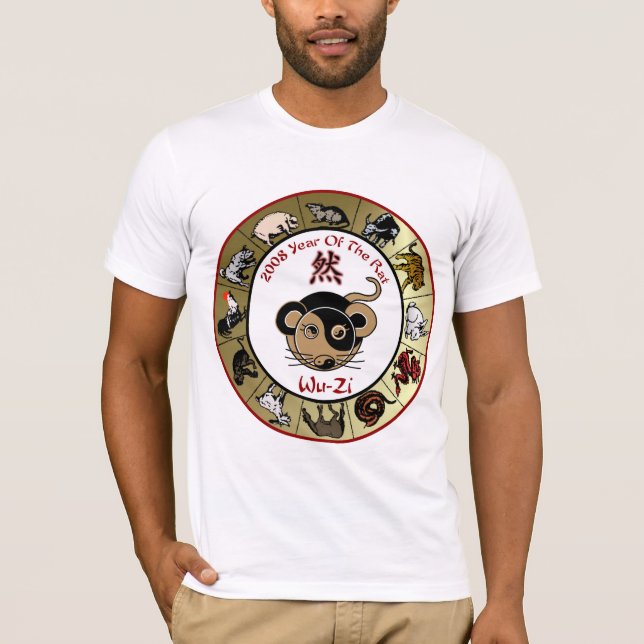 2008 Chinese-Tierkreis-Jahr der Ratte T-Shirt (Vorderseite)