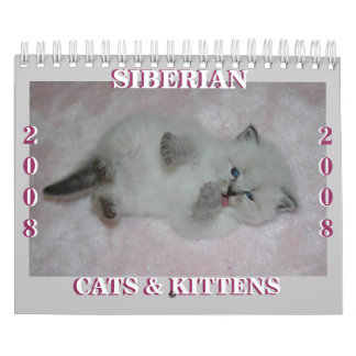 2008 sibirische Inspektion der Katzen Calendar2 Kalender