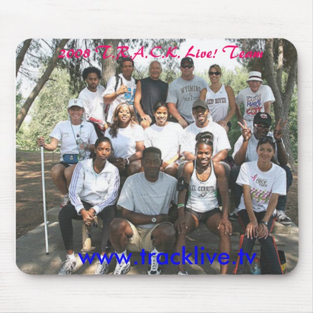 2008 T.R.A.C.K. leben! Team-Mausunterlage Mousepad (Vorne)