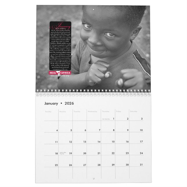2009 GUÉRISSEZ le calendrier de l'Afrique (Jan 2026)
