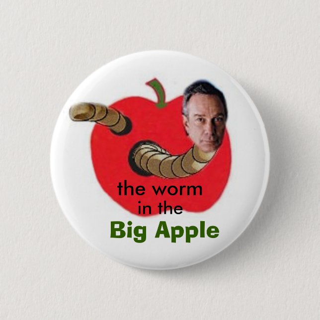 2009 NYC Bürgermeister Anti-Bloomberg Pin Button (Vorderseite)