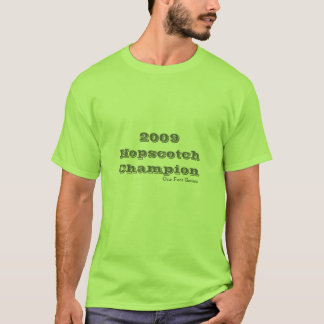 2009Hopscotch Meister, ein Fuß-Spiele T-Shirt