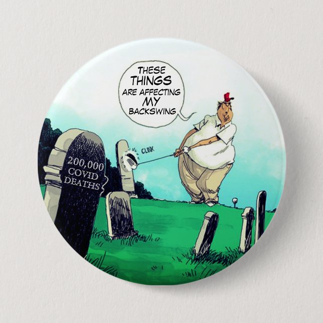 200.000 Tote und Trump Golfs Button (Vorderseite)