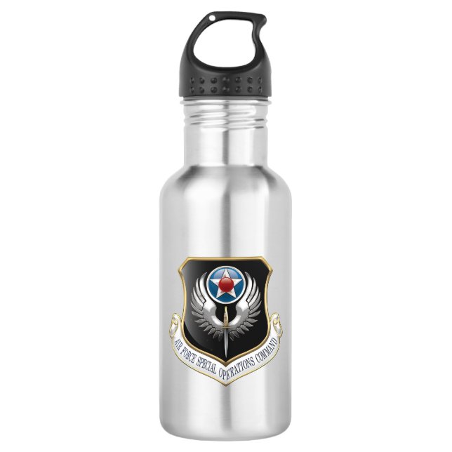 [200] AFSOC-Emblem Edelstahlflasche (Vorderseite)