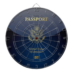 [200] American Passport Cover Dartscheibe