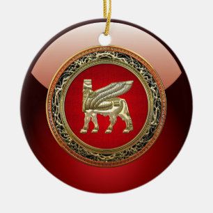 [200] Babylonian Winged Stier Lamassu [3D] Keramikornament