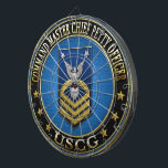 [200] CG: Chief Petty Officer (CMC) des Kommandos Dartscheibe<br><div class="desc">Einführung des Projektes "Military Insignia 3D" mit hochwertigen militärischen heraldry Designs. Hier finden Sie maßgeschneiderte Kleidung, Accessoires, Schreibwaren, Porto und Geschenke, die mit einem Ranglisten eines Oberbefehlshabers der Küstenwache (CMC) dekoriert sind. Master Chief Petty Officers werden in der Regel als Fachexperten in ihren Fachgebieten angesehen. Sie dienen auf See und...</div>