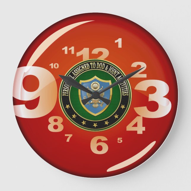 [200] DOD & Joint Activities CSIB Special Edition Große Wanduhr (Vorderseite)
