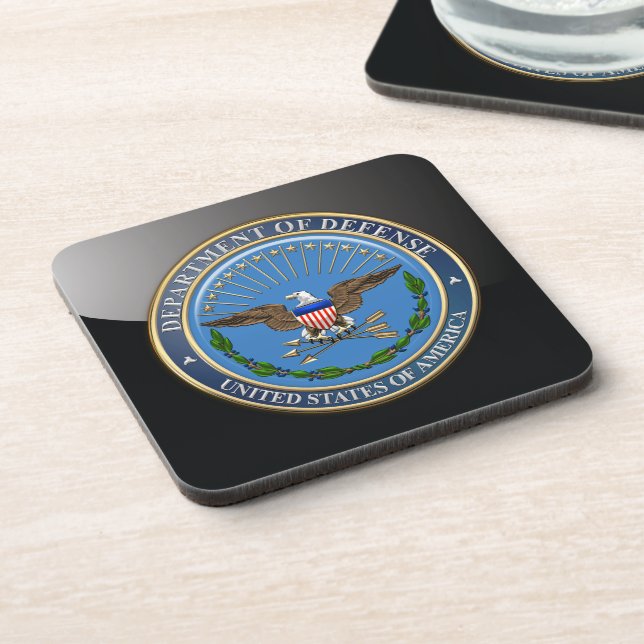 [200] Emblem des US-Verteidigungsministeriums (DOD Getränkeuntersetzer (Linke Seite)