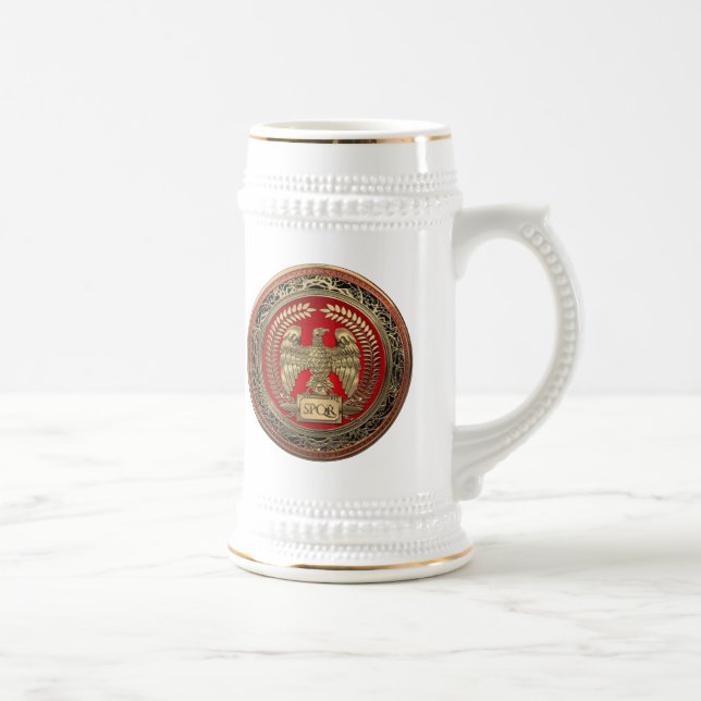 [200] Goldrömischer Kaiseradler Bierglas (Rechts)