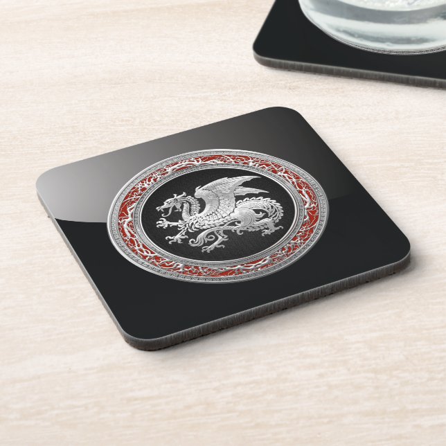 [200] Icelandic Dragon, Landvæ ttir [Silver] Untersetzer (Linke Seite)