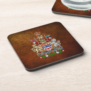 [200] Kanada-Wappen [3D] Untersetzer