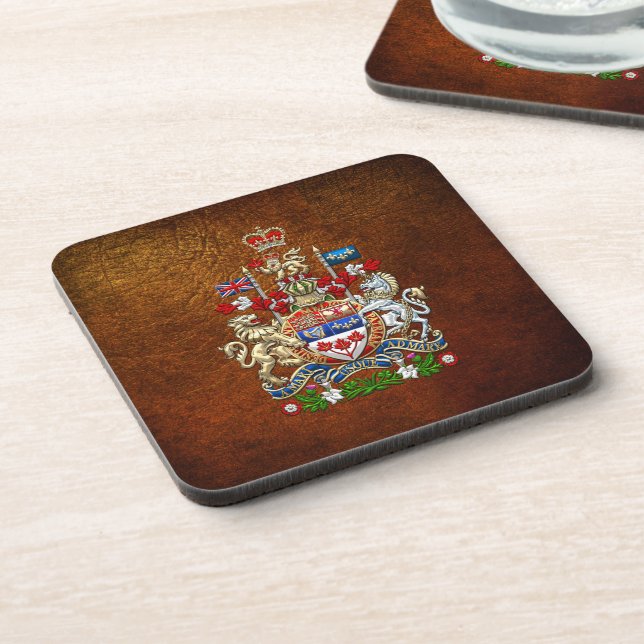[200] Kanada-Wappen [3D] Untersetzer (Linke Seite)