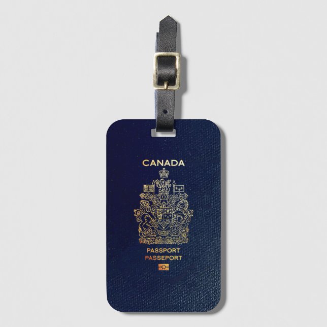 [200] Kanadischer Passport Gepäckanhänger (Vorderseite Vertikal)