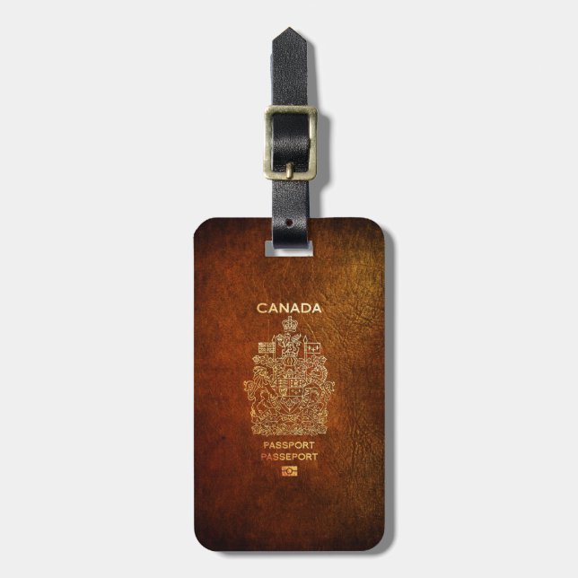 [200] Kanadischer Passport Gepäckanhänger (Vorderseite vertikal)