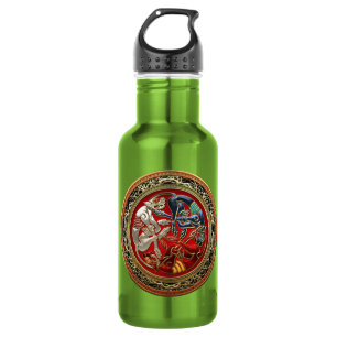 [200] Keltische Schätze - Drei Hunde auf Gold Trinkflasche
