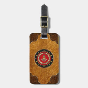 [200] Masonic Square and Compasses [3. Grad] Gepäckanhänger