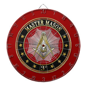 [200] Master Mason - 3rd Degree Square & Compasses Dartscheibe