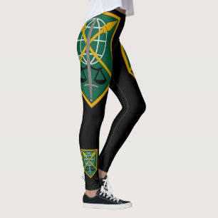 200. Militärpolizekommando USA Schwarze Leggings