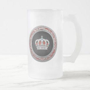 [200] Prinzessin King-Queen Crown [Silver] Mattglas Bierglas
