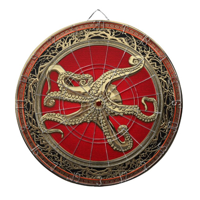 [200] Sacred Gold Octopus in Defensive Posture Dartscheibe (vorne)