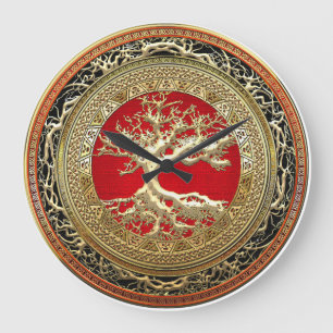 [200] Schatzkammer: Keltischer Baum des Lebens [Go Große Wanduhr