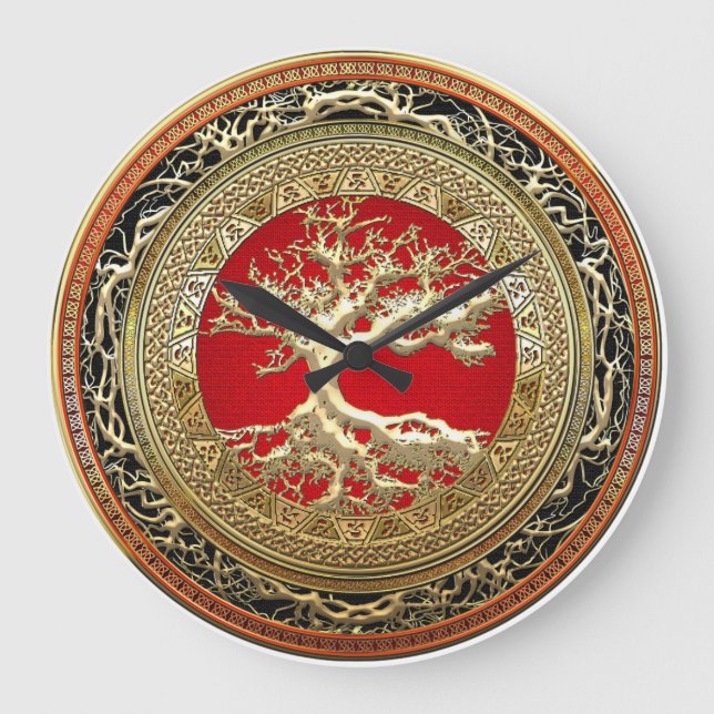 [200] Schatzkammer: Keltischer Baum des Lebens [Go Große Wanduhr (Vorderseite)
