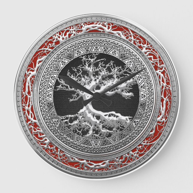 [200] Schatzkammer: Keltischer Baum des Lebens [Si Große Wanduhr (Vorderseite)
