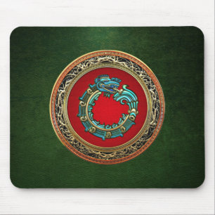[200] Schlangengott Quetzalcoatl [Jade] Mousepad