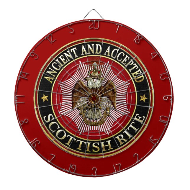 [200] Scottish Rite Double-headed Eagle Dartscheibe (vorne)