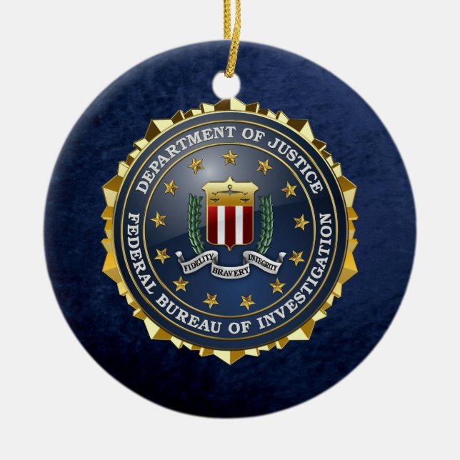 [200] Sonderausgabe FBI Keramik Ornament (Vorne)