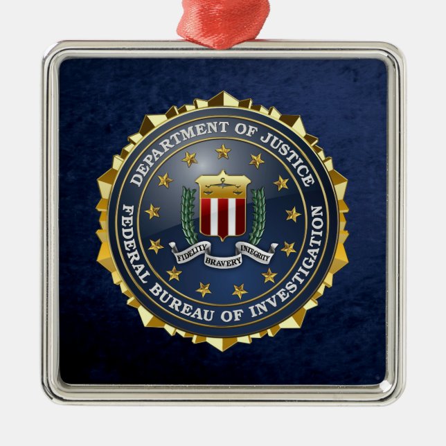 [200] Sonderausgabe FBI Ornament Aus Metall (Vorne)