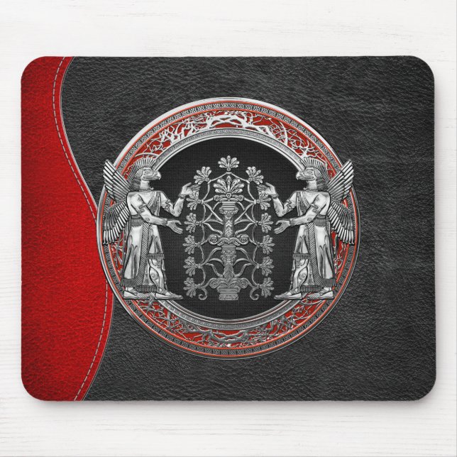 [200] Two Silver Ninurtas with Tree of Life Mousepad (Vorne)