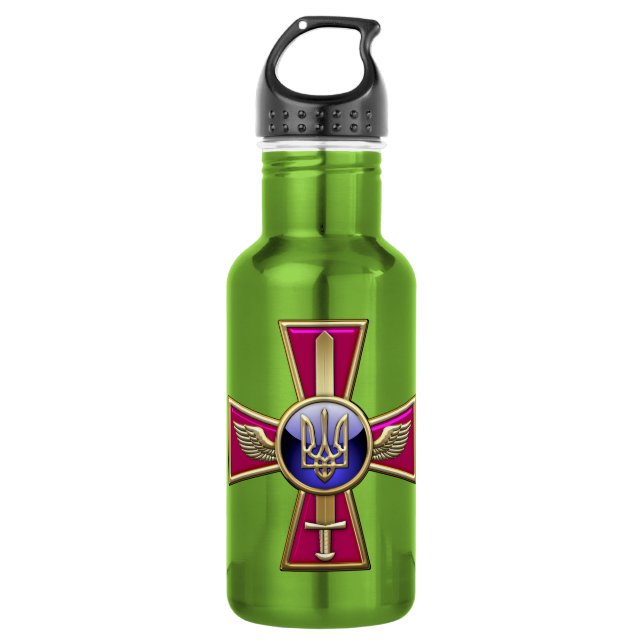 [200] Ukraine Air Force Emblem Trinkflasche (Vorderseite)